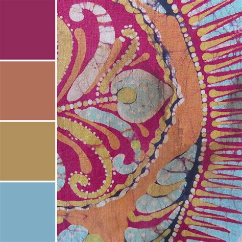 Love this batik color palette! | Color palette, Mandala, Artwork