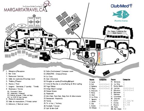 Resort Map | Club Med Punta Cana | Punta Cana, D.R.