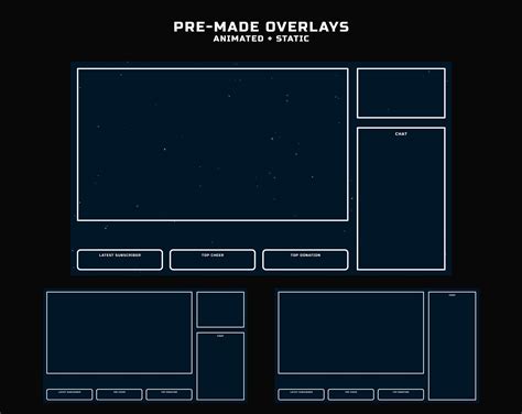 MINIMALISM Twitch Overlay Package Minimalist Themed Stream Overlay ...