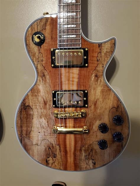 Spalted Maple Firefly LP Style : r/guitars