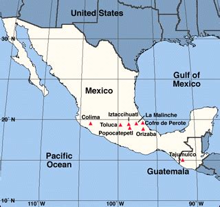 Volcanoes In Mexico Map – Interactive Map