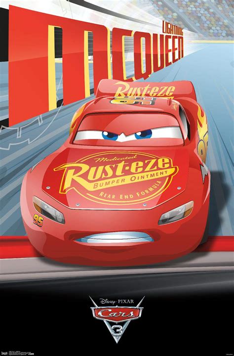 Cars Disney Pixar Movie Poster (Lightning Mcqueen Race) | lupon.gov.ph