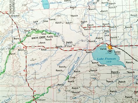 Antique Cut Bank Montana 1960 US Geological Survey Mappa | Etsy