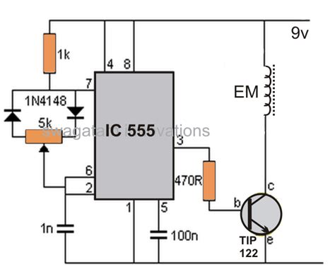 Making an Adjustable Electromagnet Circuit | Circuit Diagram Centre