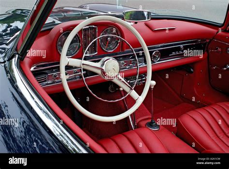 "Mercedes Benz ^300 SL 'Roadster, ^1955, interior, California Stock ...