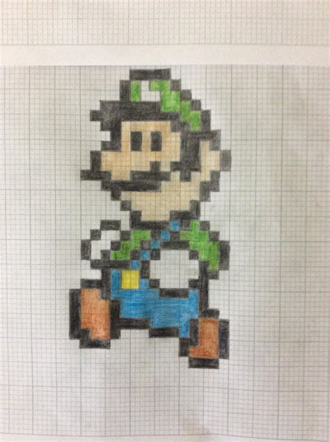 Luigi Pixel Art by ShadowDrawer127 on DeviantArt