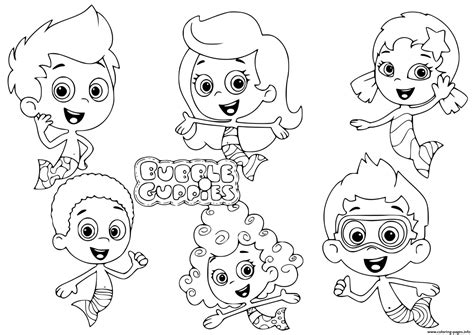 Bubble Guppies Coloring Pages Zooli Bubble Guppies Coloring Pages ...