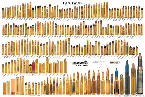 Vintage Outdoors: Small, Medium and Large Bore Ammo Comparison Charts