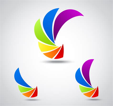 Set logo business . colorful shutter 619589 Vector Art at Vecteezy