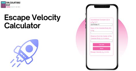 Escape Velocity Calculator - CalculatorsPot