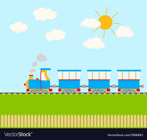 Cartoon train Royalty Free Vector Image - VectorStock