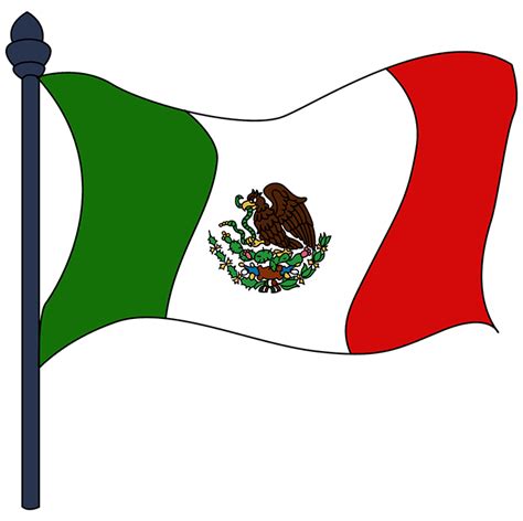 Easy Wat to Draw a Mexico Flag - Pearce Youly1956