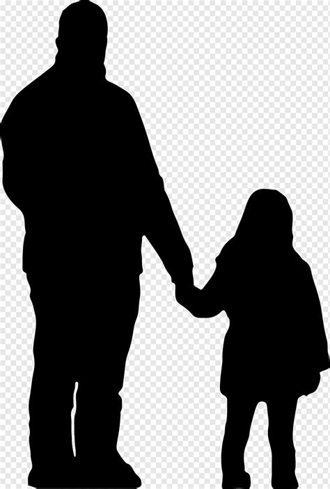 Father Daughter Silhouette Parent, father, child, animals, conversation ...