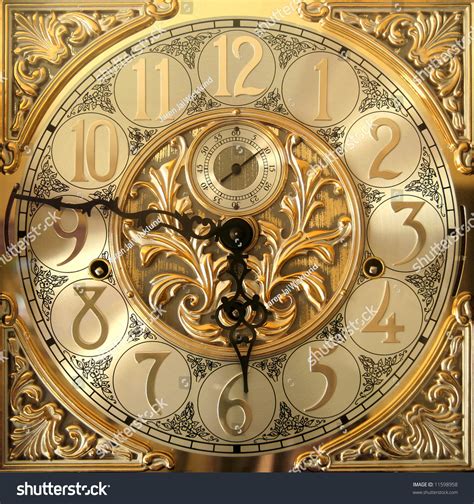 Elegant Grandfather Clock Face Stock Photo 11598958 : Shutterstock