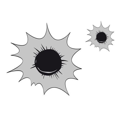 Explosion Icon - Gray bullet holes png download - 1500*1500 - Free ...