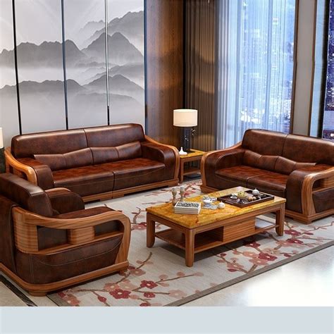 Buy R Design Teak Wood Sofa Set Online | TeakLab | Wooden sofa set ...