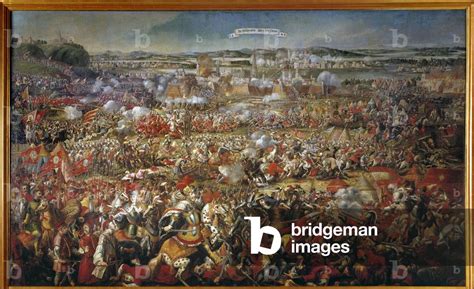 The siege of Vienna in 1683 by the Ottomans Anonymous painting. 17th ...