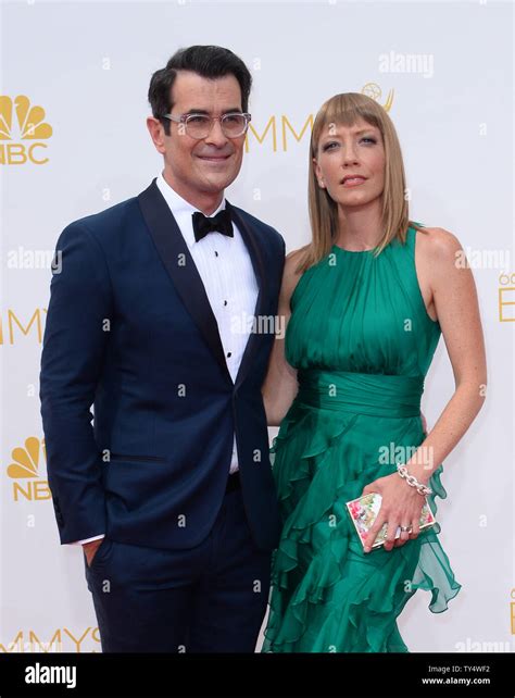 Actor Ty Burrell (L) and Holly Anne Brown arrive at the Primetime Emmy ...