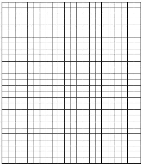 Free Printable Quad Ruled Graph Paper Template | Free Graph Paper Printable