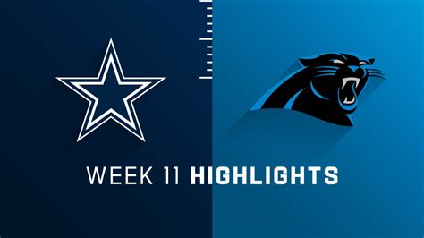 Cowboys vs Panthers Highlights | Week 11