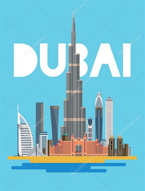 City of Dubai the symbols — Stock Vector © artemon91 #66519217