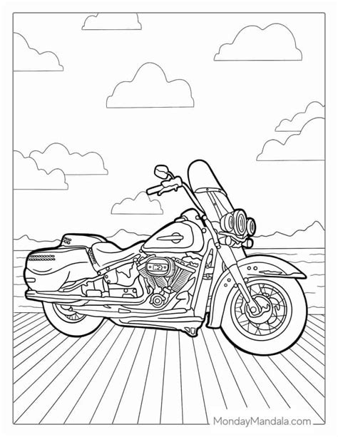 24 Motorcycle Coloring Pages (Free PDF Printables)