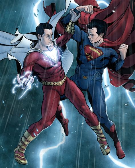 ArtStation - Superman Vs. Shazam