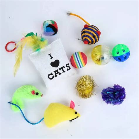 Pet Cat Toys Ball Bells Funny Small Mini Play Mouse Gift Pet Cats ...