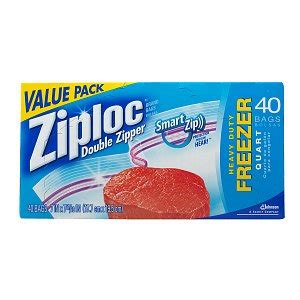 Ziploc Quart Size Freezer Bag 9/40 Case - Dovs by the Case | Dovs by ...