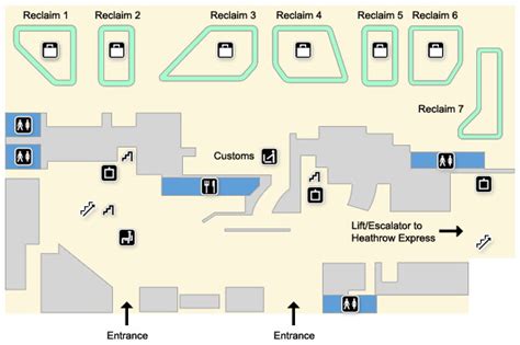 Heathrow Terminal 4 Arrivals Map