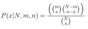 Hypergeometric distribution formula Hypergeometric calculator