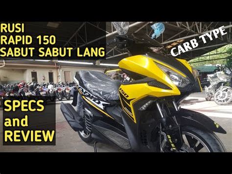 RUSI RAPID 150 SPECS AND REVIEW | TEST DRIVE - YouTube