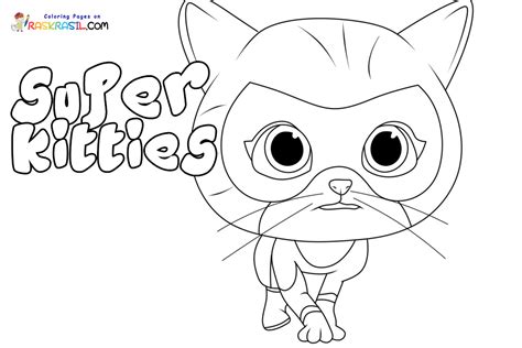 Superkitties Coloring Pages