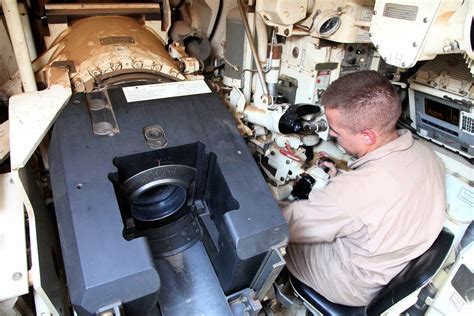 We got up-close look at an M1 Abrams tank training in the desert ...