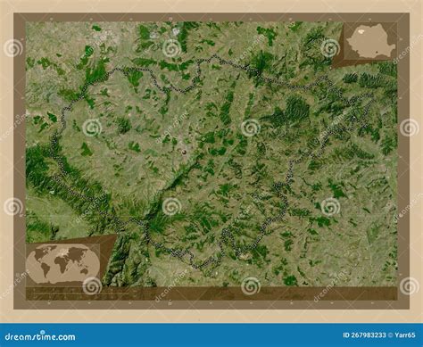 Salaj, Romania. Low-res Satellite. Capital Stock Illustration ...