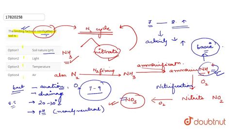 The limiting factor in nitrification of soil is