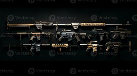 different types of machine guns, Generative AI 31181817 Stock Photo at ...