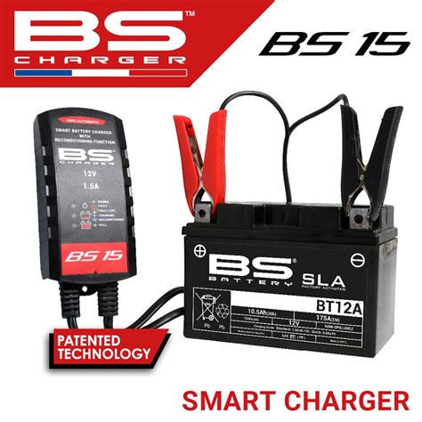 BS-15 Battery smart charger 12v. 1.5Amp. เครื่องชาร์จแบตเตอรี่รถ ...