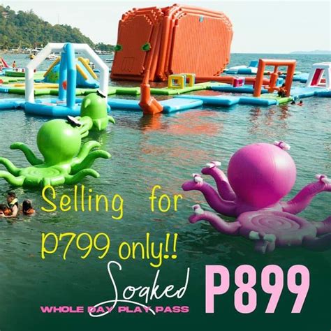 Inflatable Island (Subic) Whole day for 2 pax, Tickets & Vouchers ...