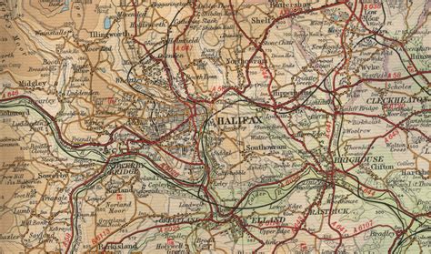 Halifax Yorkshire Map Hi-res Stock Photography And Images, 44% OFF