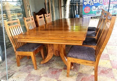 8 Seater Wooden Dining Table Set at Rs 24999/set | Wooden Dining Table ...