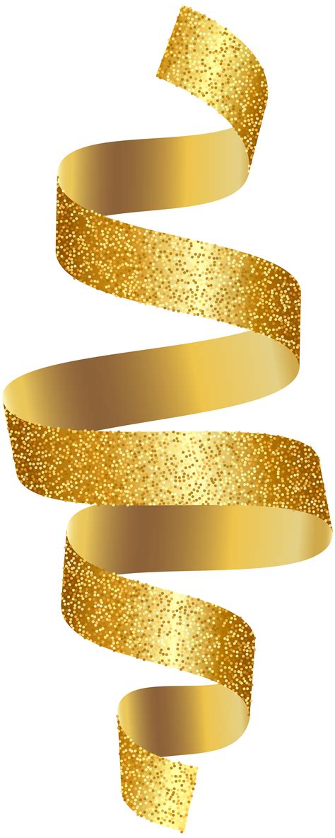 Gold Ribbon PNG Transparent Clip Art Image | Gold and black background ...