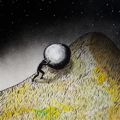 The Myth of Sisyphus Painting by Nicci Bedson | Pixels