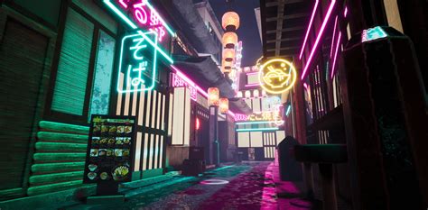 ArtStation - Cyberpunk Alleyway