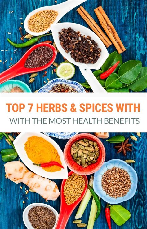 7 Herbs & Spices With The Most Powerful Health Benefits