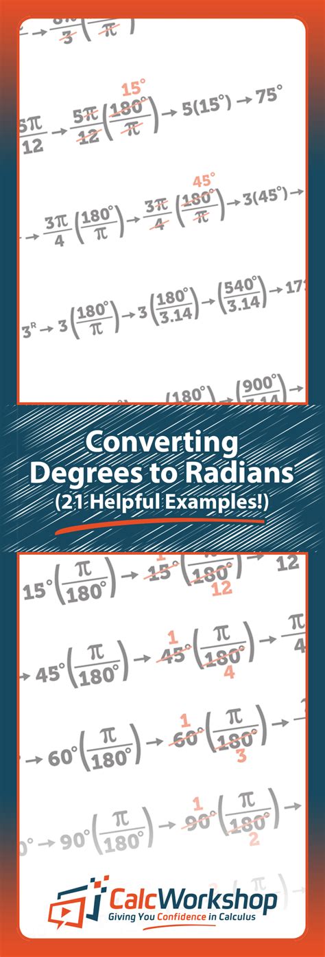 How to Convert Radians to Degrees - 21 Amazing Examples