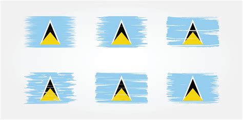 Saint Lucia Flag Collection. National Flag 7927935 Vector Art at Vecteezy