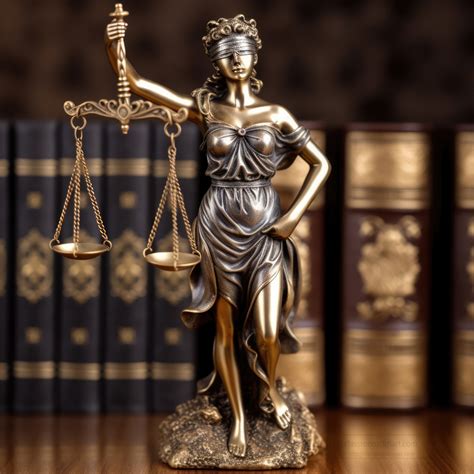 Education Pictures-lady justice holds a scale with law books in the ...