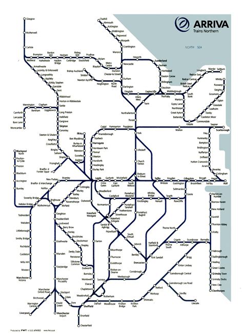 Northern Trains rail maps