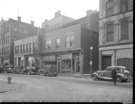 Putnam Thurstons Restaurant at 39 Mechanics Street, c. 1930, Worcester ...